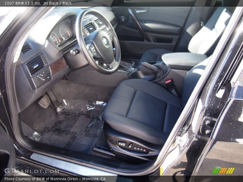 Jet Black / Black 2007 BMW X3 3.0si
