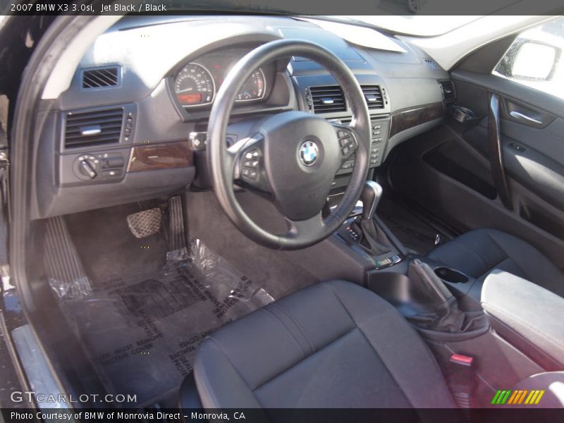 Jet Black / Black 2007 BMW X3 3.0si