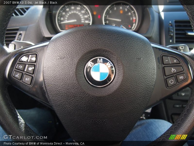 Jet Black / Black 2007 BMW X3 3.0si