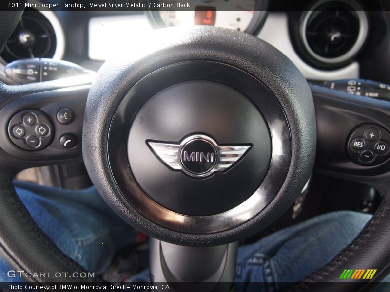 Velvet Silver Metallic / Carbon Black 2011 Mini Cooper Hardtop