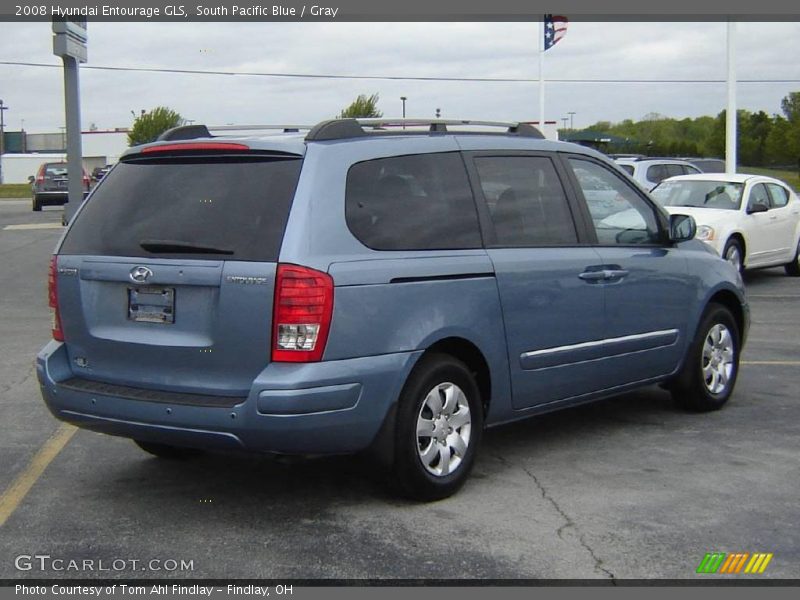 South Pacific Blue / Gray 2008 Hyundai Entourage GLS