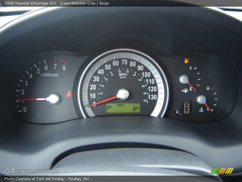 Green Meadow Gray / Beige 2008 Hyundai Entourage GLS