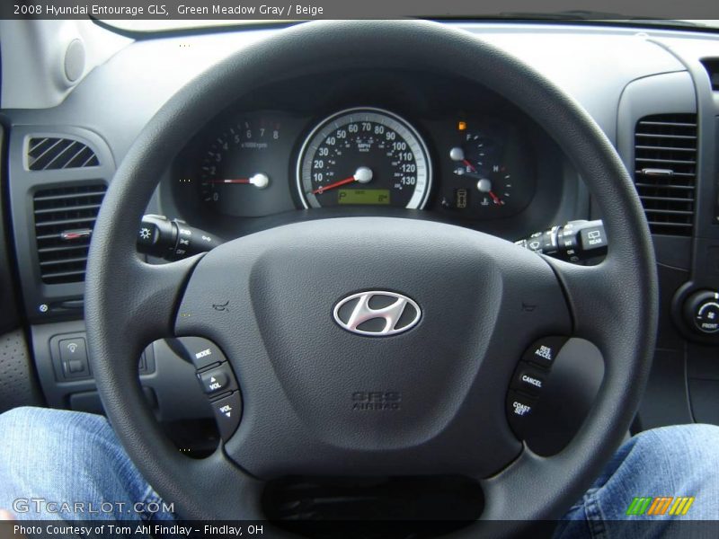 Green Meadow Gray / Beige 2008 Hyundai Entourage GLS