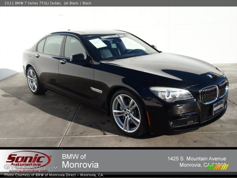 Jet Black / Black 2011 BMW 7 Series 750Li Sedan