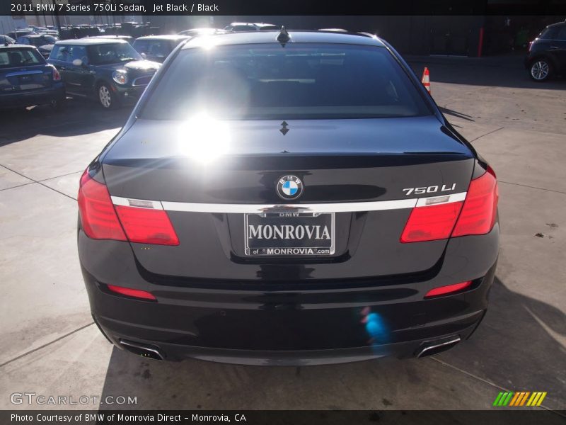 Jet Black / Black 2011 BMW 7 Series 750Li Sedan