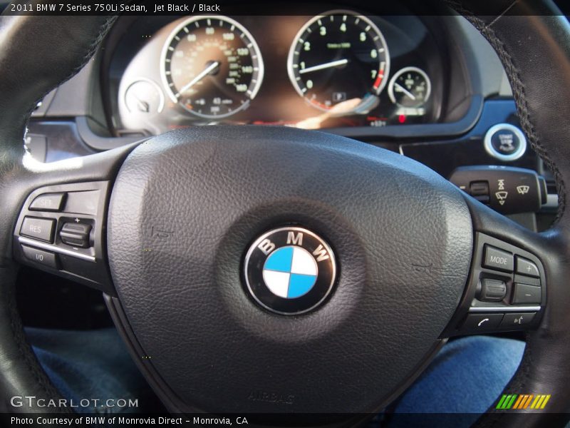 Jet Black / Black 2011 BMW 7 Series 750Li Sedan