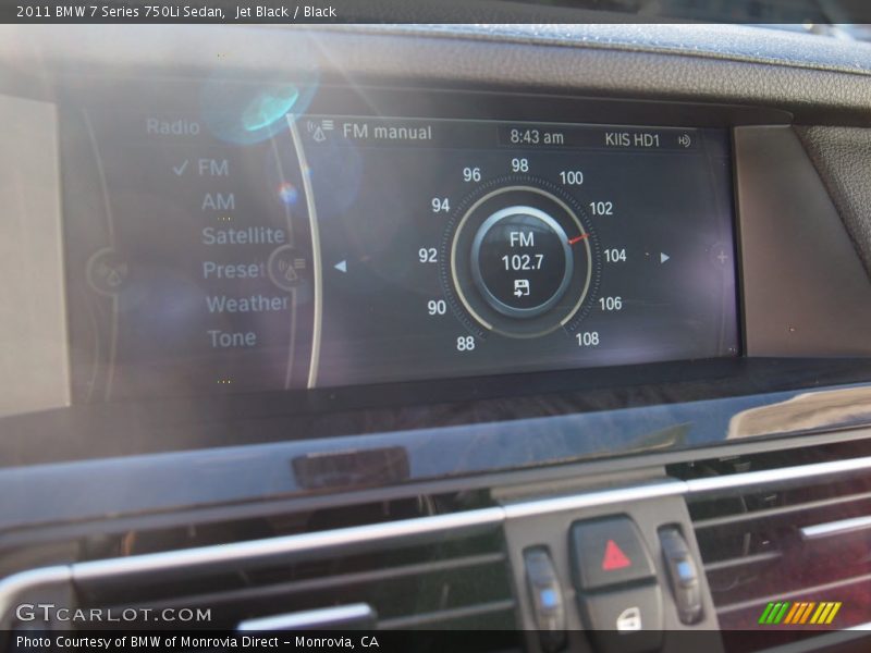 Jet Black / Black 2011 BMW 7 Series 750Li Sedan