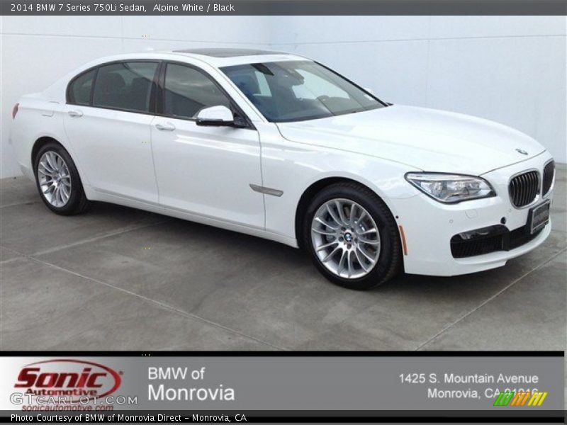 Alpine White / Black 2014 BMW 7 Series 750Li Sedan