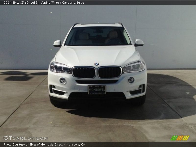 Alpine White / Canberra Beige 2014 BMW X5 sDrive35i