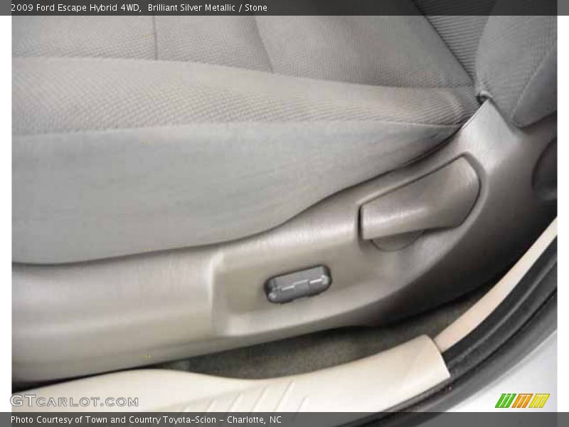 Brilliant Silver Metallic / Stone 2009 Ford Escape Hybrid 4WD
