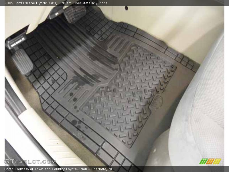 Brilliant Silver Metallic / Stone 2009 Ford Escape Hybrid 4WD