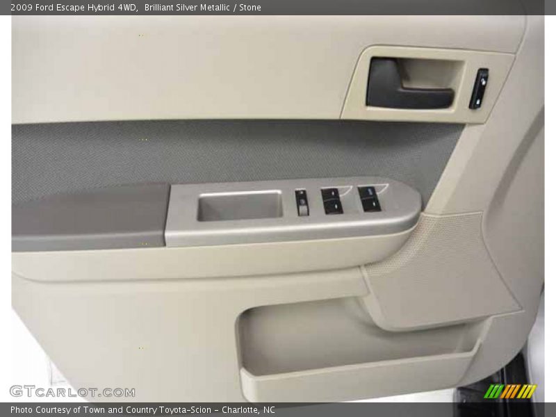 Brilliant Silver Metallic / Stone 2009 Ford Escape Hybrid 4WD