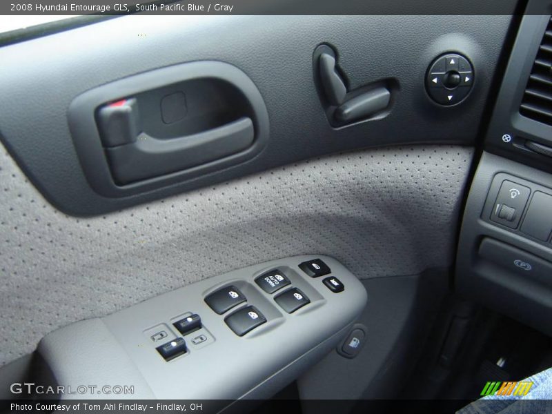 South Pacific Blue / Gray 2008 Hyundai Entourage GLS
