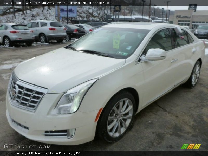 White Diamond Tricoat / Shale/Cocoa 2013 Cadillac XTS Premium AWD