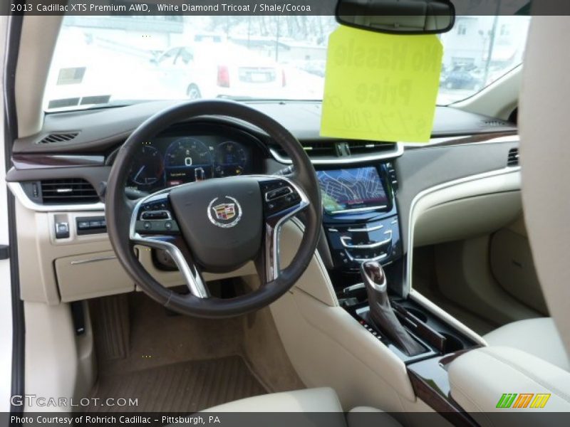 White Diamond Tricoat / Shale/Cocoa 2013 Cadillac XTS Premium AWD