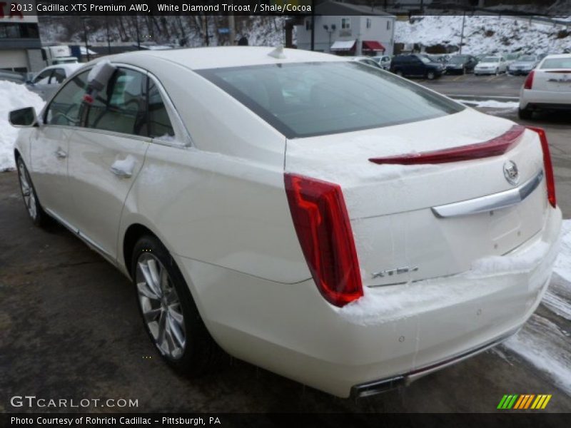White Diamond Tricoat / Shale/Cocoa 2013 Cadillac XTS Premium AWD