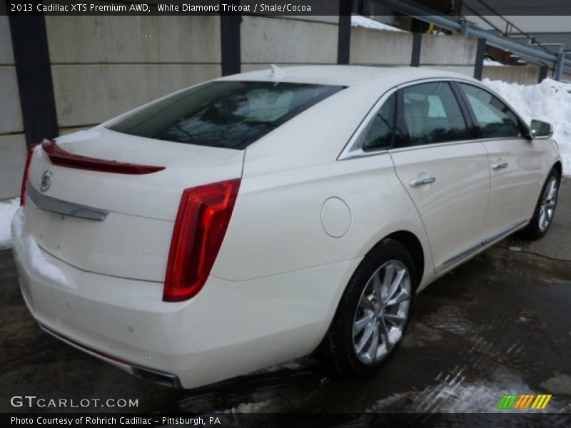 White Diamond Tricoat / Shale/Cocoa 2013 Cadillac XTS Premium AWD