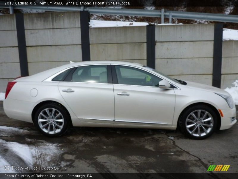 White Diamond Tricoat / Shale/Cocoa 2013 Cadillac XTS Premium AWD