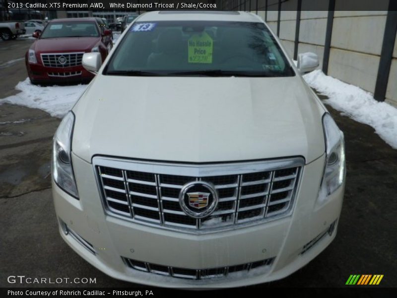 White Diamond Tricoat / Shale/Cocoa 2013 Cadillac XTS Premium AWD