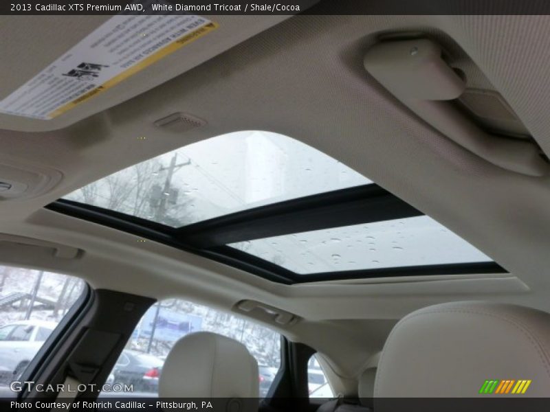 White Diamond Tricoat / Shale/Cocoa 2013 Cadillac XTS Premium AWD