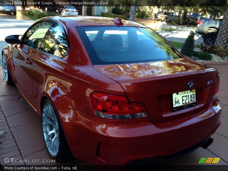 Valencia Orange Metallic / Black 2011 BMW 1 Series M Coupe