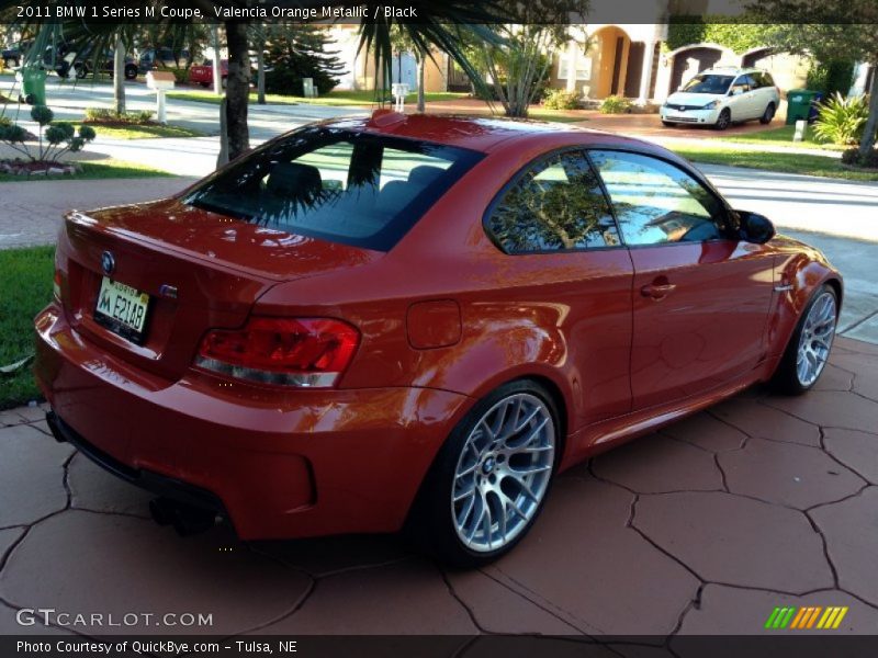 Valencia Orange Metallic / Black 2011 BMW 1 Series M Coupe