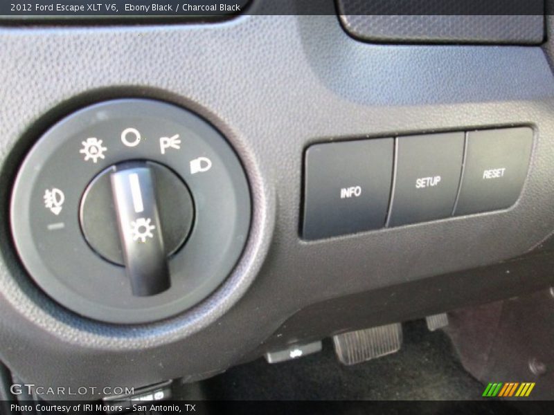 Ebony Black / Charcoal Black 2012 Ford Escape XLT V6