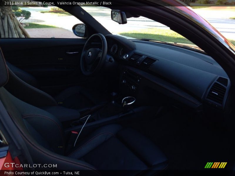 Valencia Orange Metallic / Black 2011 BMW 1 Series M Coupe