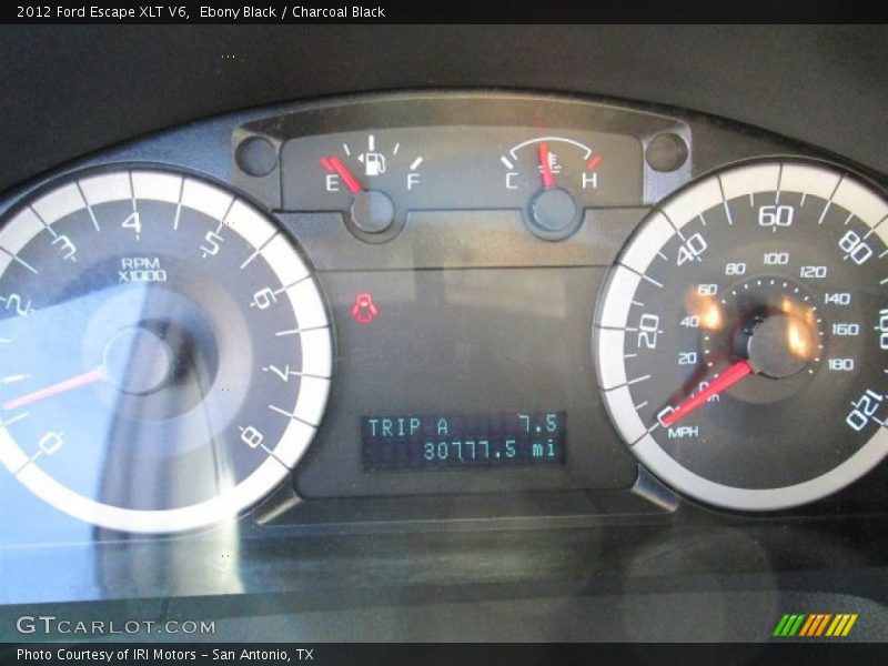 Ebony Black / Charcoal Black 2012 Ford Escape XLT V6