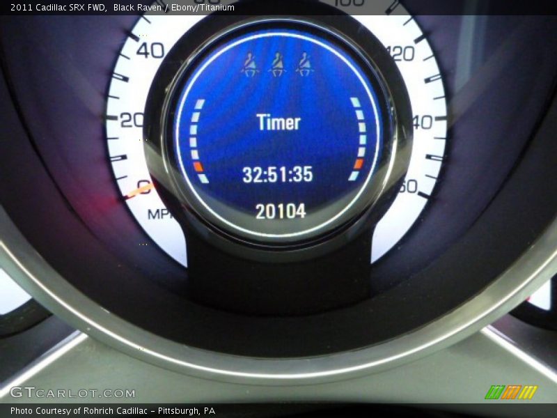 Black Raven / Ebony/Titanium 2011 Cadillac SRX FWD