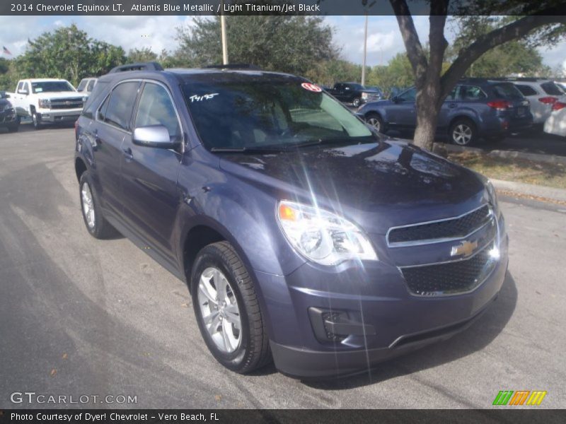 Atlantis Blue Metallic / Light Titanium/Jet Black 2014 Chevrolet Equinox LT