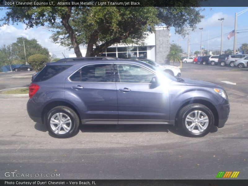 Atlantis Blue Metallic / Light Titanium/Jet Black 2014 Chevrolet Equinox LT
