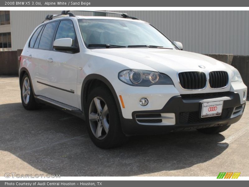 Alpine White / Sand Beige 2008 BMW X5 3.0si