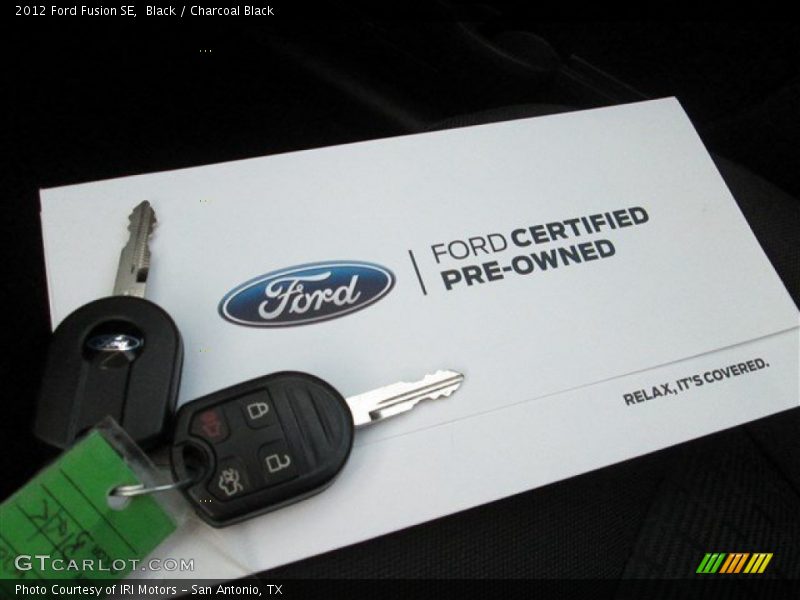 Black / Charcoal Black 2012 Ford Fusion SE