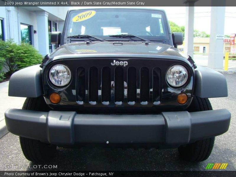 Black / Dark Slate Gray/Medium Slate Gray 2009 Jeep Wrangler Unlimited X 4x4