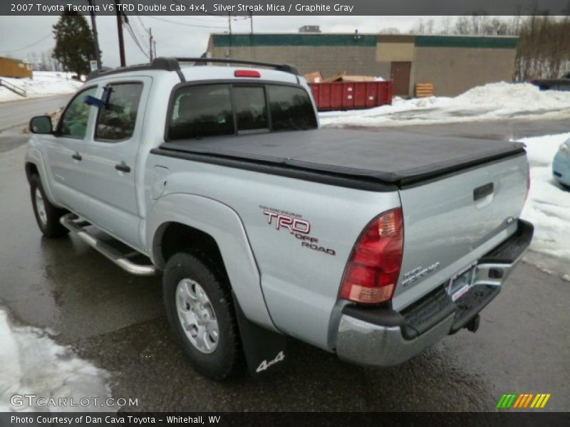 Silver Streak Mica / Graphite Gray 2007 Toyota Tacoma V6 TRD Double Cab 4x4