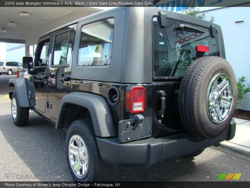 Black / Dark Slate Gray/Medium Slate Gray 2009 Jeep Wrangler Unlimited X 4x4
