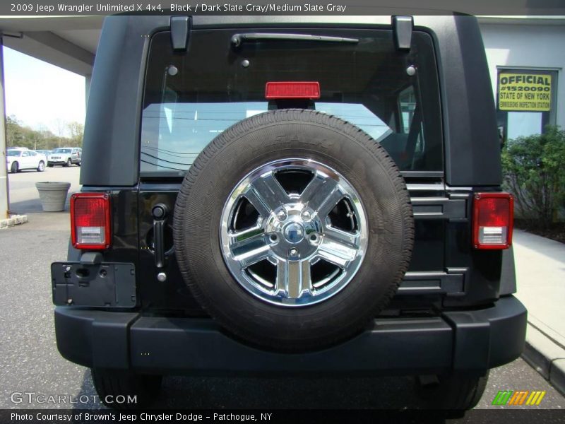 Black / Dark Slate Gray/Medium Slate Gray 2009 Jeep Wrangler Unlimited X 4x4