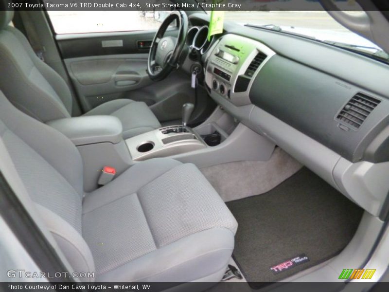 Silver Streak Mica / Graphite Gray 2007 Toyota Tacoma V6 TRD Double Cab 4x4