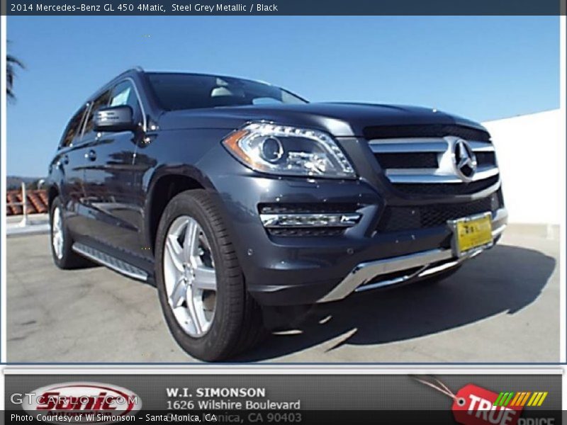 Steel Grey Metallic / Black 2014 Mercedes-Benz GL 450 4Matic