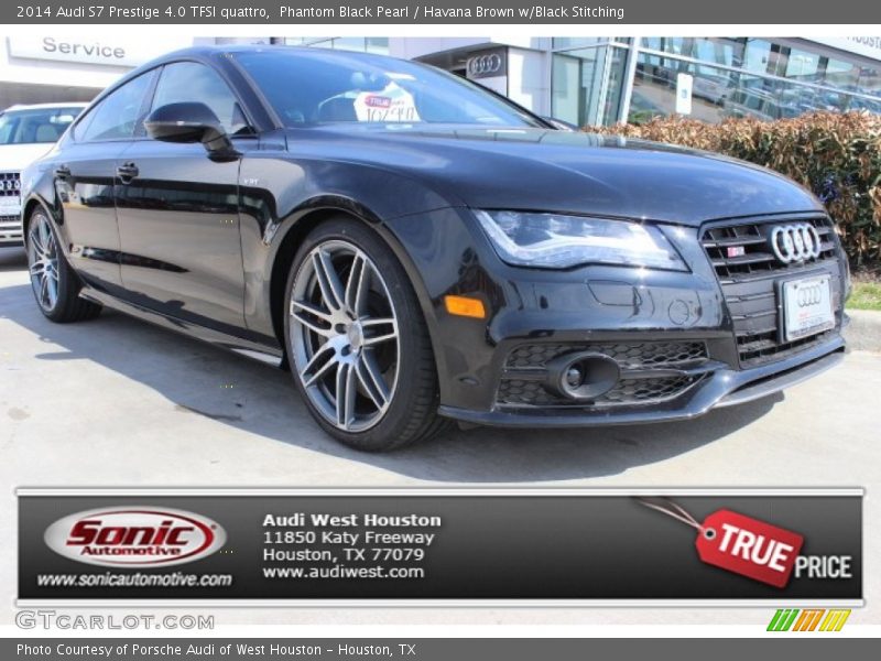 Phantom Black Pearl / Havana Brown w/Black Stitching 2014 Audi S7 Prestige 4.0 TFSI quattro