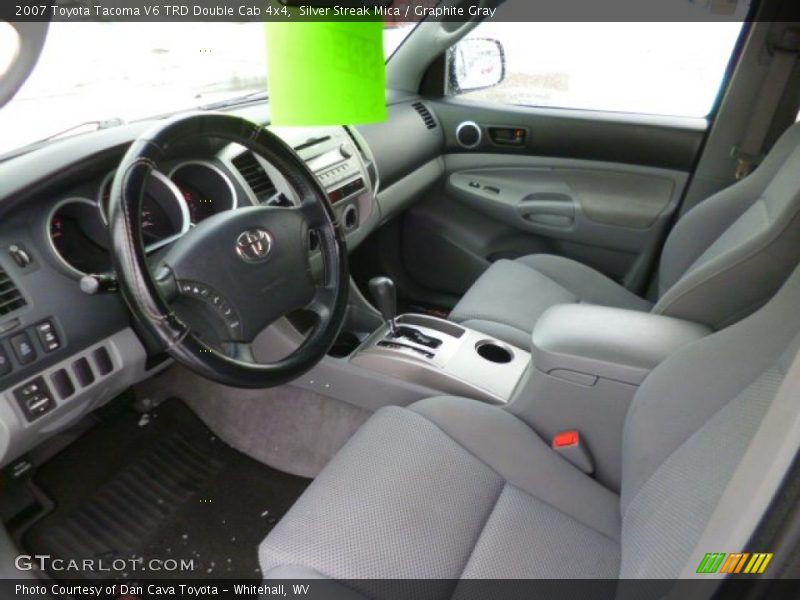 Silver Streak Mica / Graphite Gray 2007 Toyota Tacoma V6 TRD Double Cab 4x4