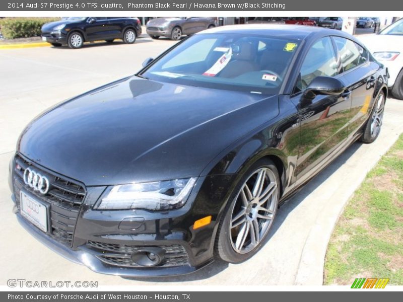 Phantom Black Pearl / Havana Brown w/Black Stitching 2014 Audi S7 Prestige 4.0 TFSI quattro