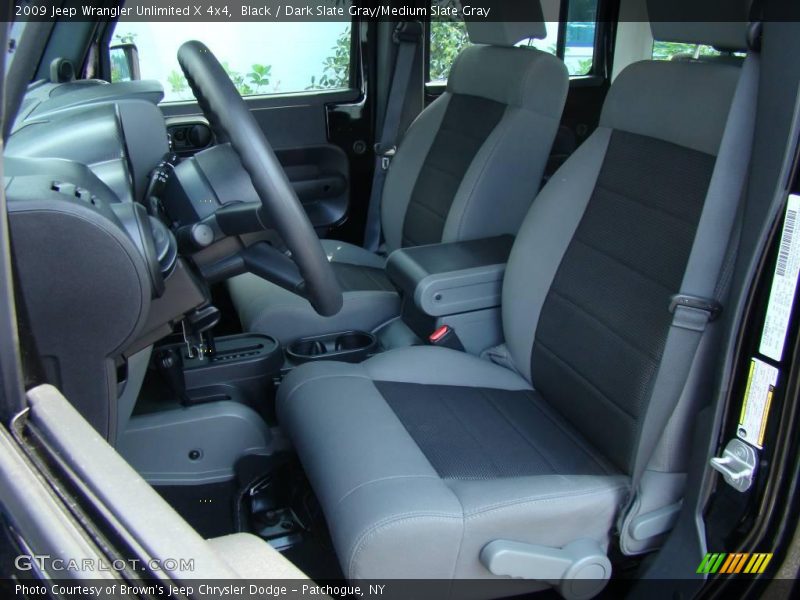 Black / Dark Slate Gray/Medium Slate Gray 2009 Jeep Wrangler Unlimited X 4x4
