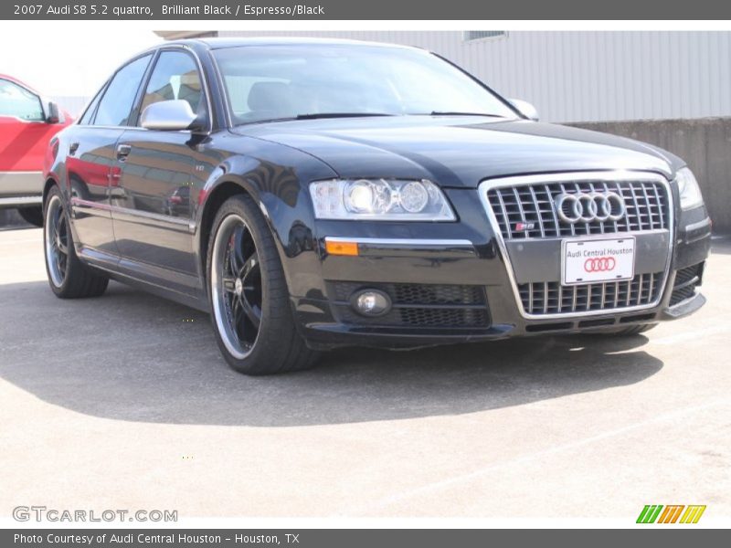 Brilliant Black / Espresso/Black 2007 Audi S8 5.2 quattro