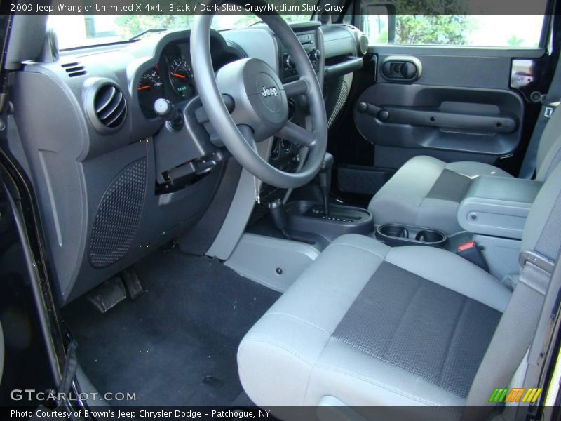 Black / Dark Slate Gray/Medium Slate Gray 2009 Jeep Wrangler Unlimited X 4x4