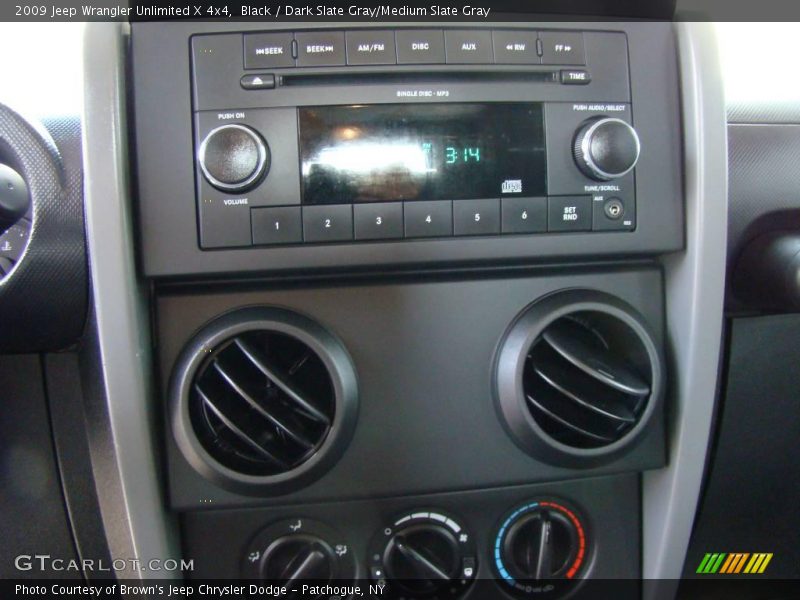 Black / Dark Slate Gray/Medium Slate Gray 2009 Jeep Wrangler Unlimited X 4x4