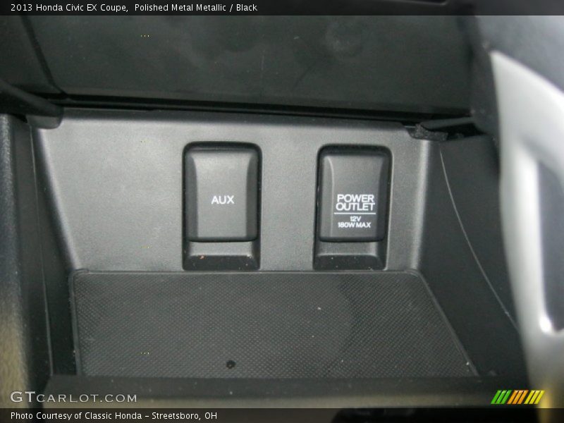 Polished Metal Metallic / Black 2013 Honda Civic EX Coupe