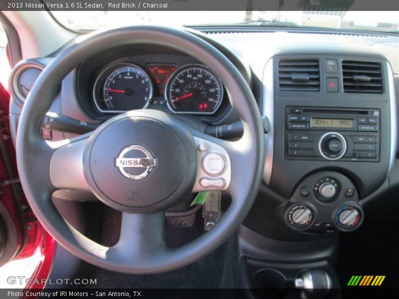 Red Brick / Charcoal 2013 Nissan Versa 1.6 SL Sedan