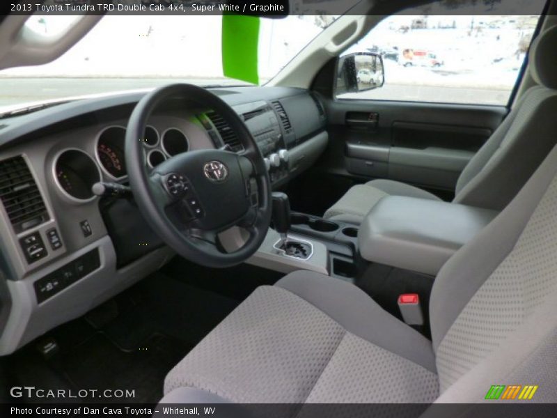 Super White / Graphite 2013 Toyota Tundra TRD Double Cab 4x4